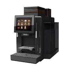 bild på en kaffeautomat i svart